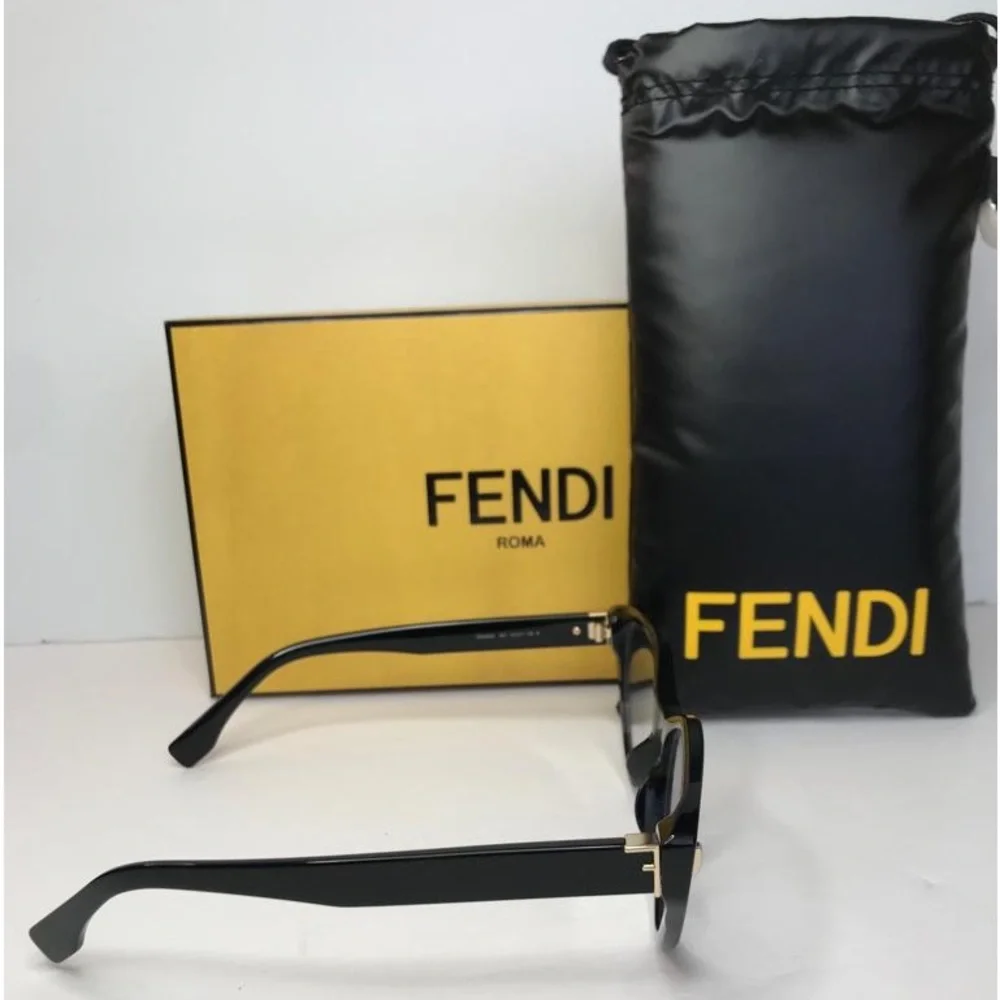 💯 - Authentic New Fendi Demo Cat Eye Ladies Eyeglasses FE50020I 001 53.